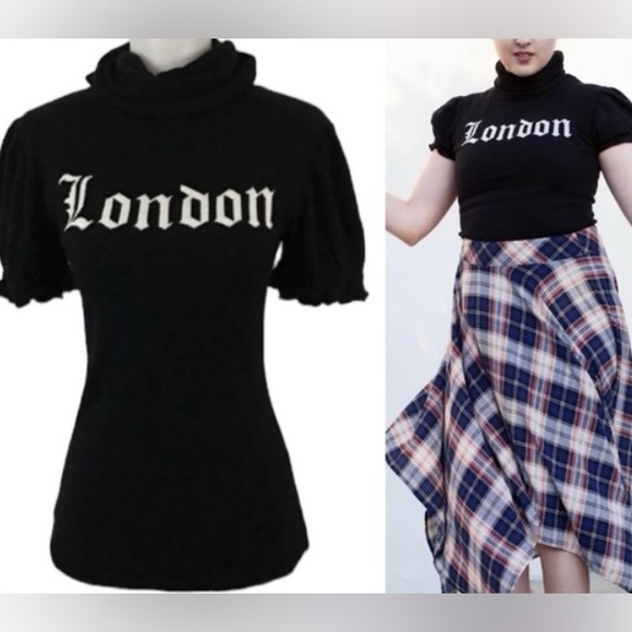 Wildfox White Label London Black Sweater Top Soft S Angora Rabbit Hair - Picture 2 of 12